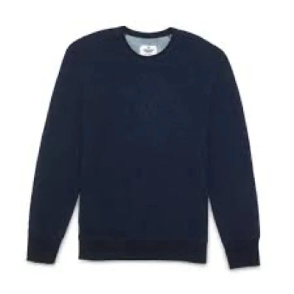 Club Monaco  x Reigning Champ Classic Crest Logo Sweatshirt Terry Fleece Navy XS